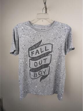 Fall Out Boy T-Shirt By Manhead Paint Splatter Sz S